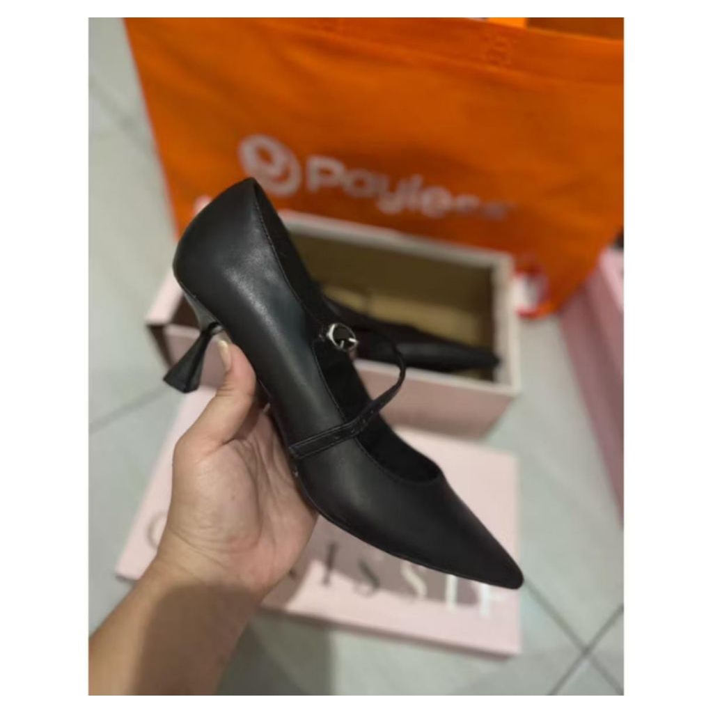 Neww sepatu pantofel heels sepatu high heels wanita