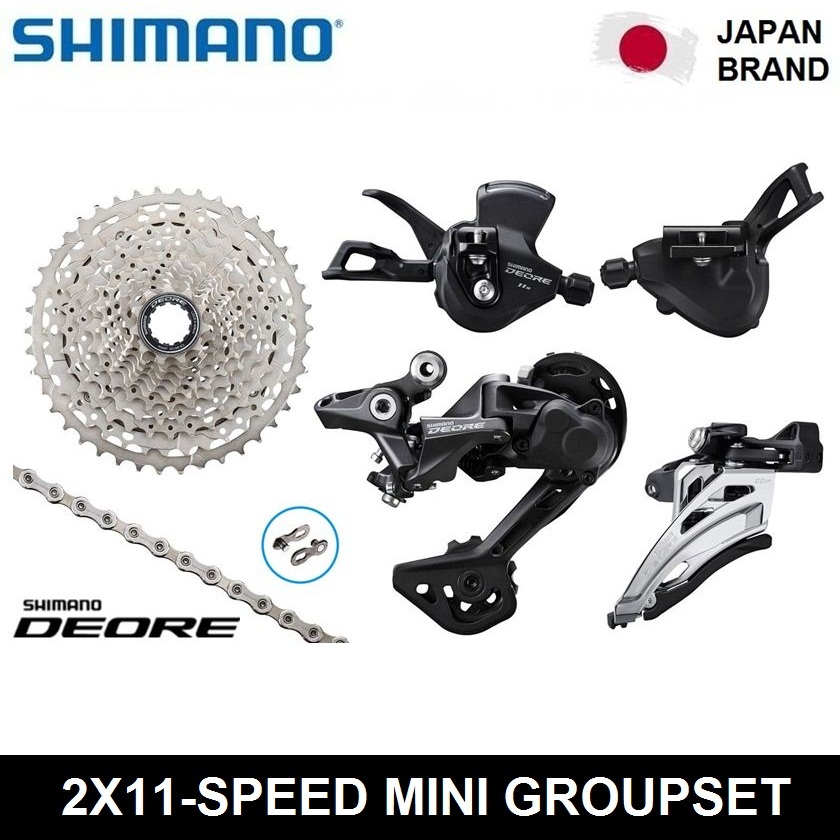 SHIMANO DEORE GS-M5100 2x11-Speed MINI GROUPSET Sepeda MTB