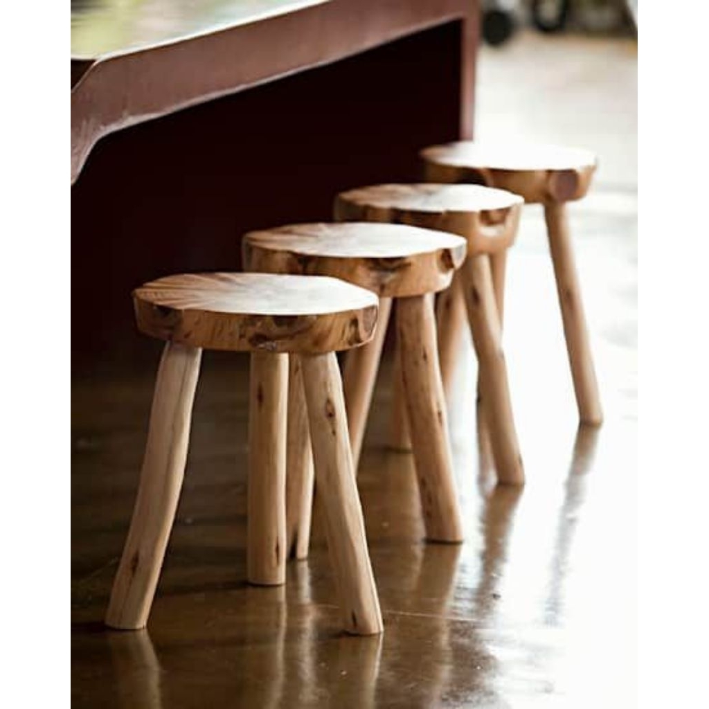 kursi akar minimalist kayu jati desain antik motif akar kayu alami