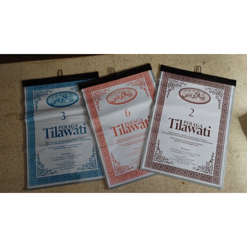 DIY Peraga tilawati laminating