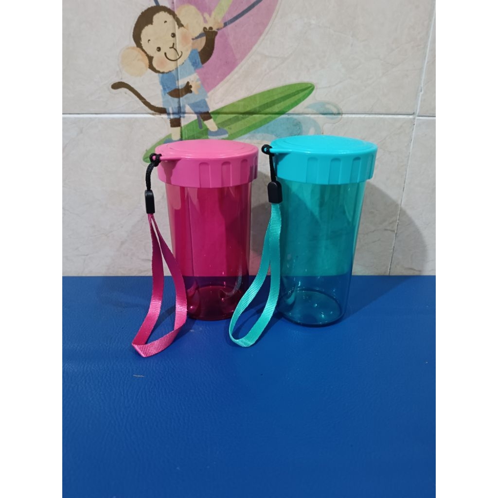 Small Drinkimg Flask Tupperware Botol Minuk Kristal Transparan