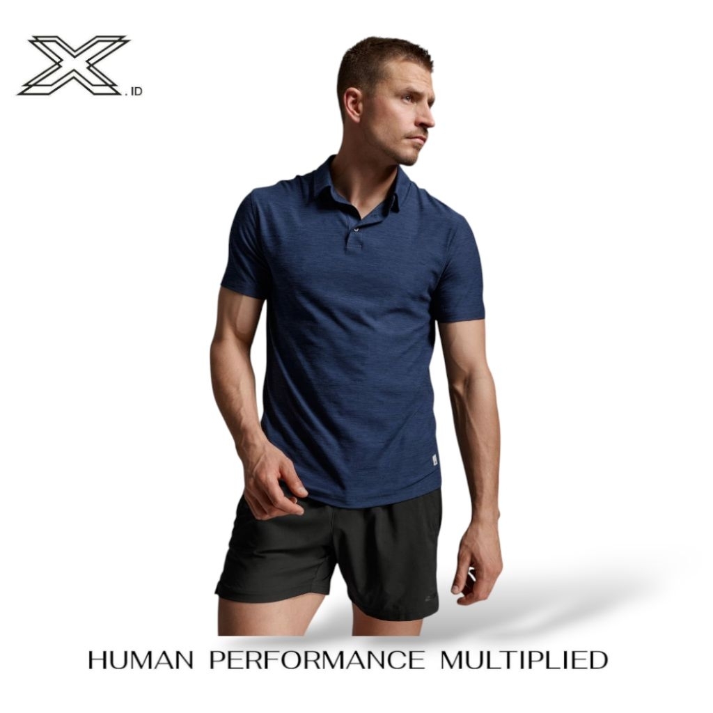 2xu Signature Polo Mens Midnight Midnight