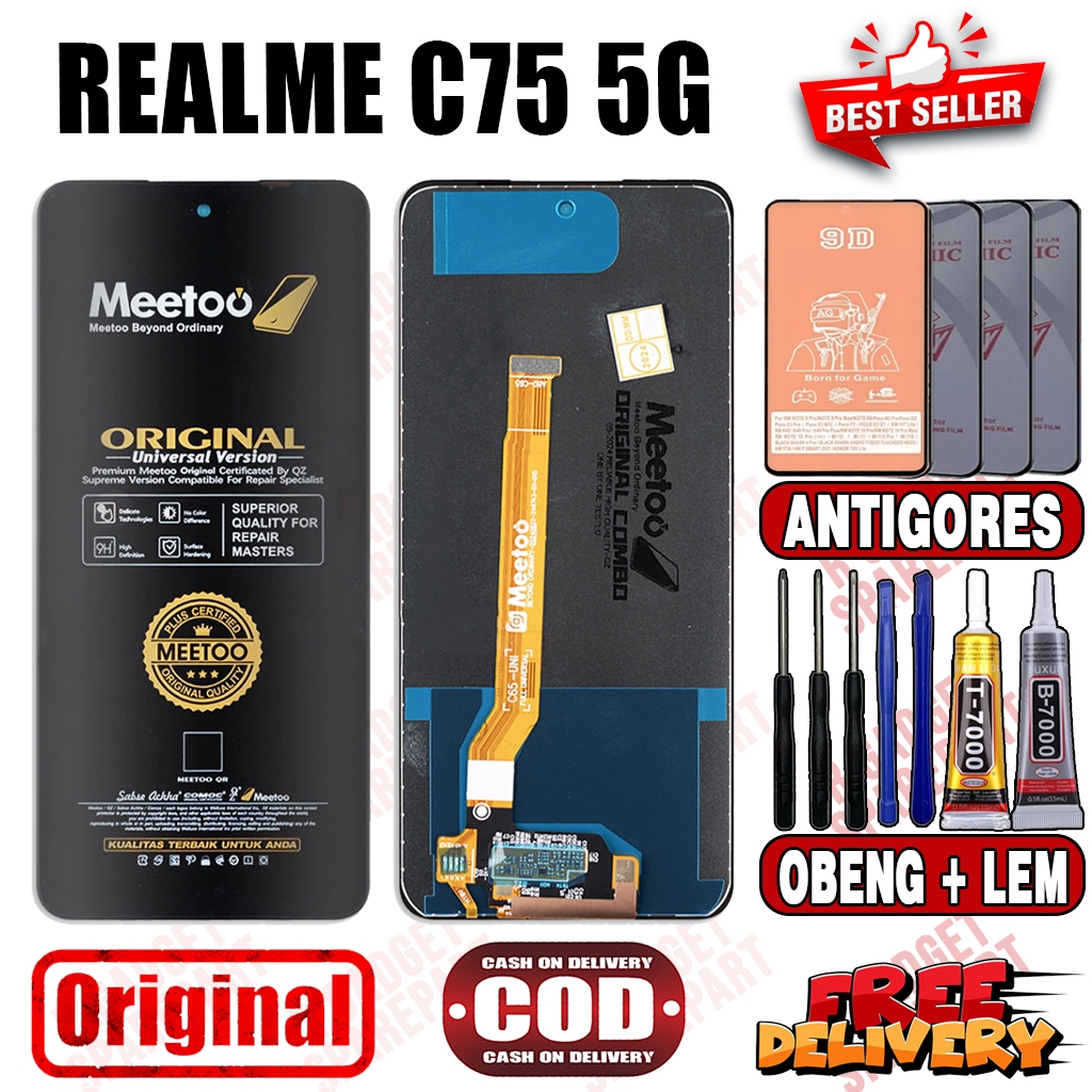Lcd Touchscreen REALME C75 5G Original MEETOO Lcd REALME C75 5G Fullset