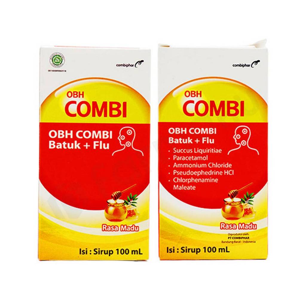 OBH COMBI PLUS BATUK FLU MADU SIRUP 100 ML - Batuk-dan-Flu