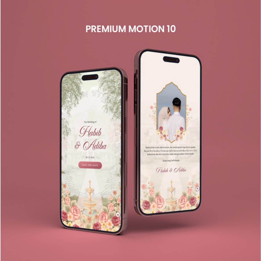 Template JSON Undangan Digital Website Pernikahan - Tema Premium Tanpa Foto, Fitur Lengkap & Desain 