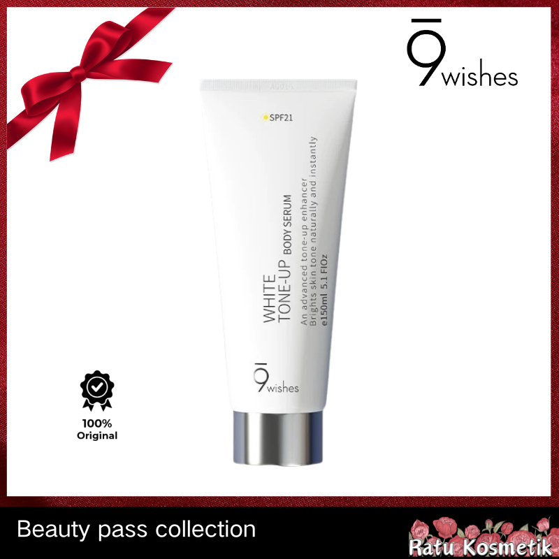 9wishes White Tone-Up Body Serum 150ml SPF21 Skin Tone-Correcting Cream/Whitening Serum Body