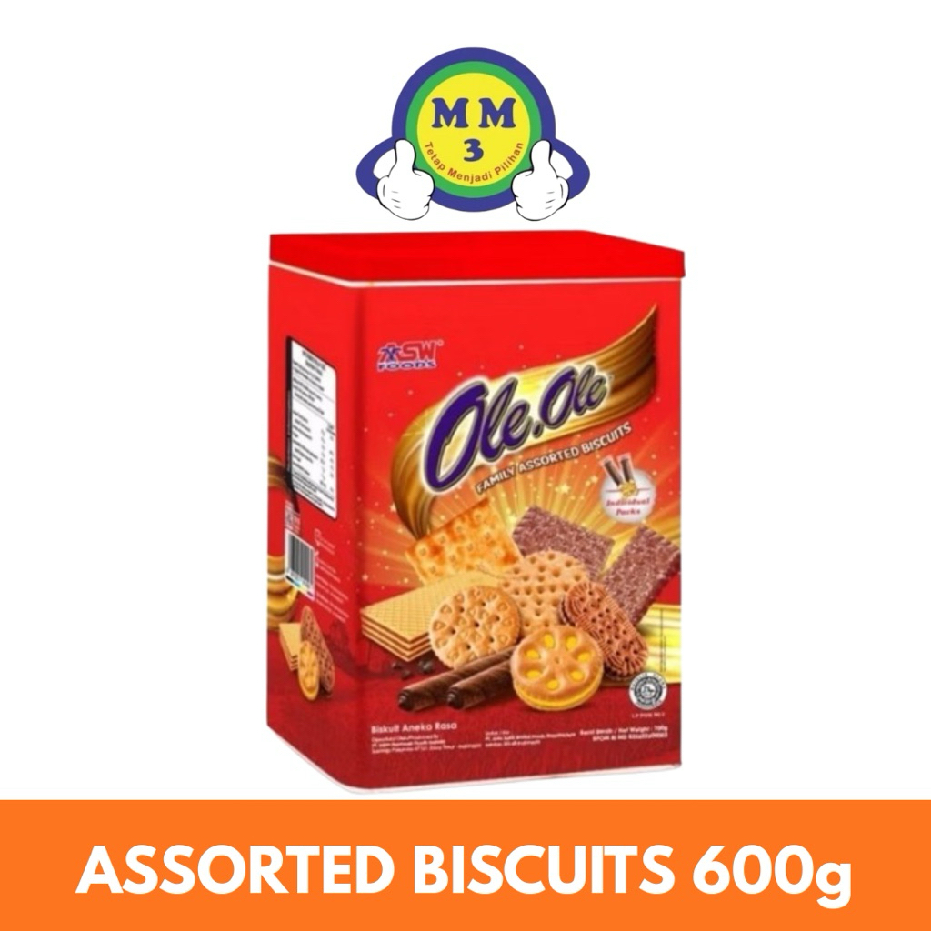 OLE OLE FAMILY ASSORTED BISCUITS KALENG SEGI 600g