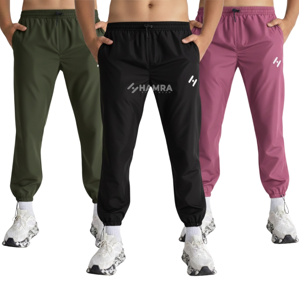 Celana Olahraga Joger Training Parasut Premium Pria Wanita