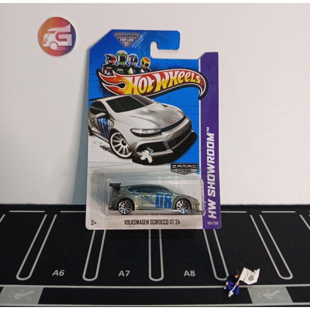 Hot Wheels Volkswagen Scirocco GT 24 Zamac (VHTF - Bad Card) - Hotwheels