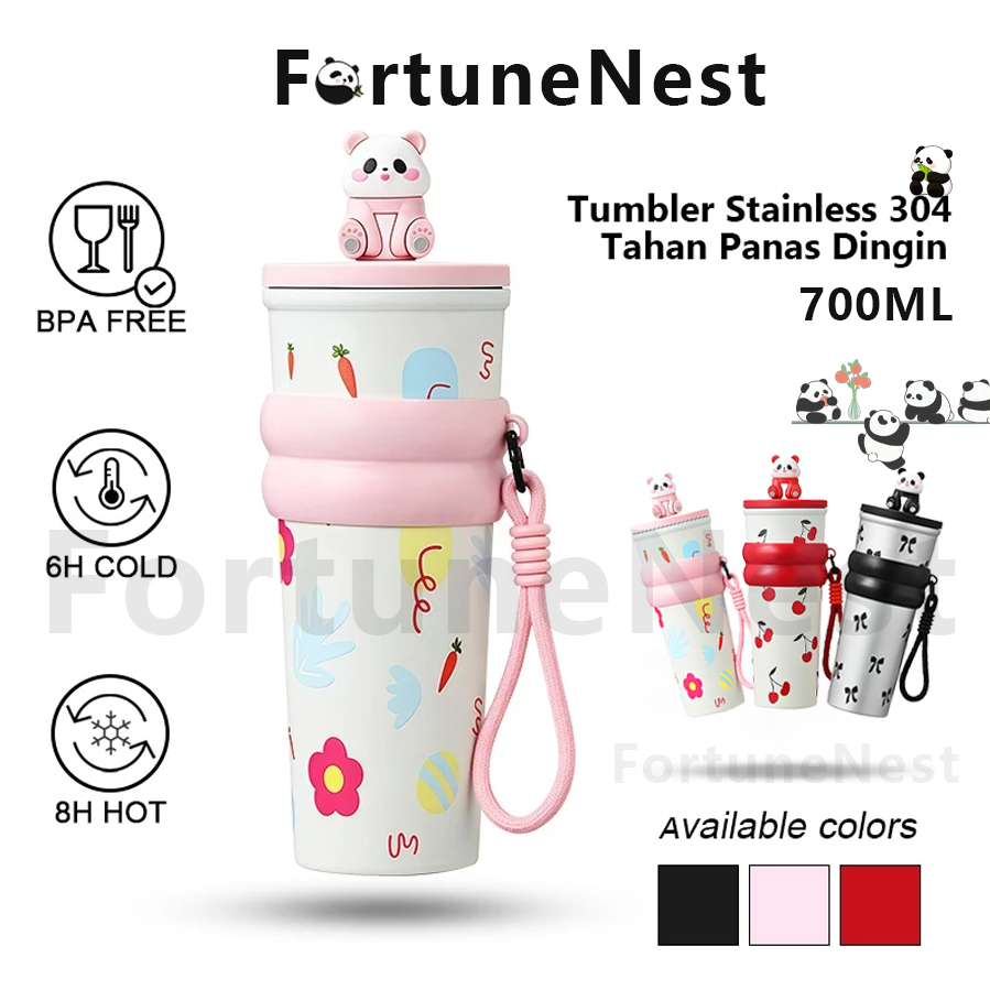 Ready-Tumbler Tahan Panas Dingin Botol Minum 700ml Stainless Steel Vakum Termos Sport Thermos  Vakum