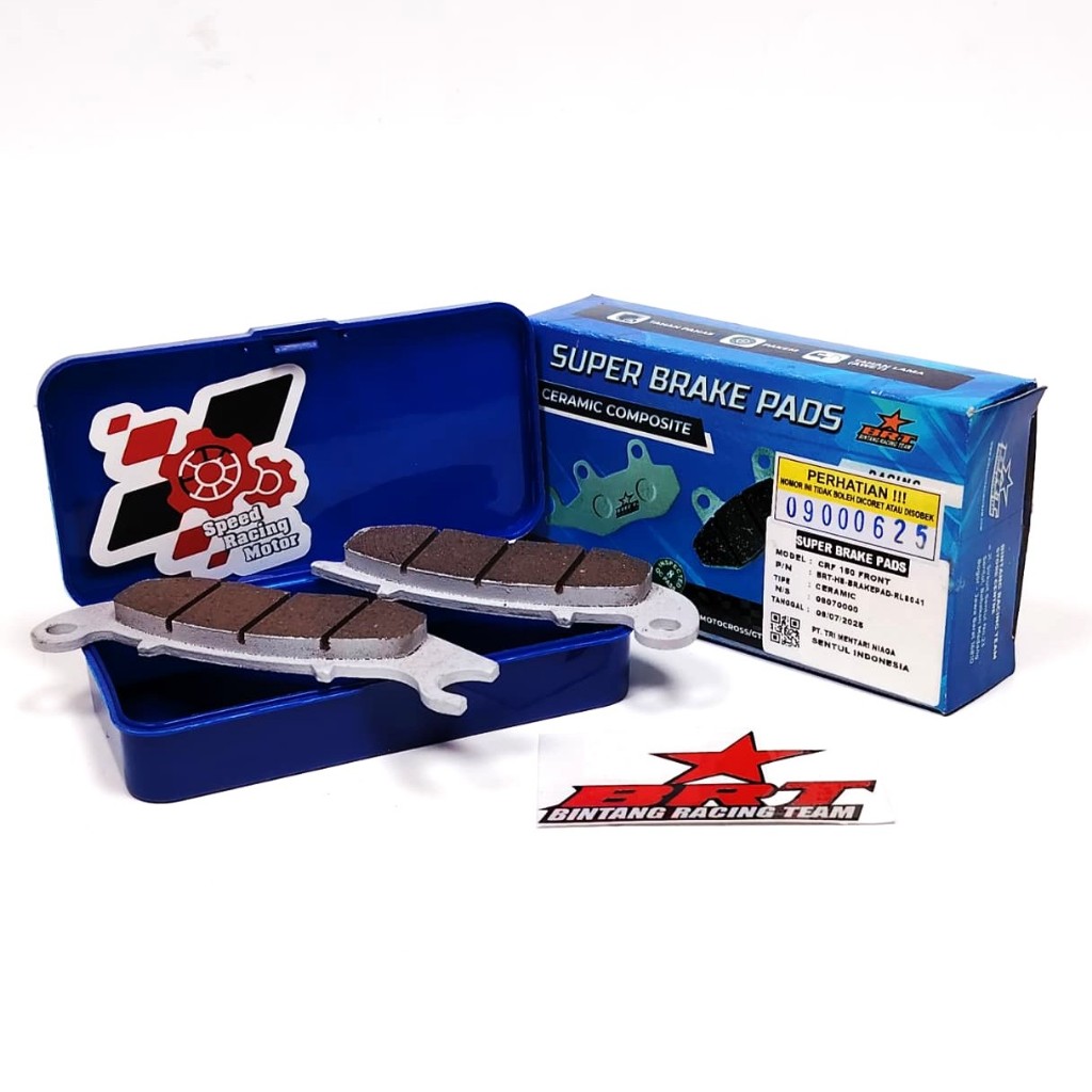 KAMPAS REM DEPAN BRT CRF 150 BRAKE PAD CERAMIC FRONT BRT