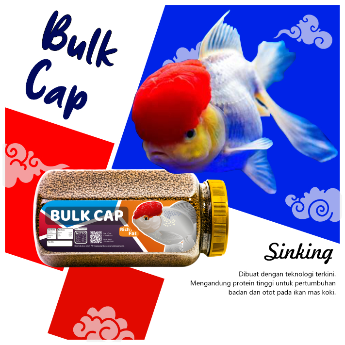 Pakan Makanan Pelet Ikan Mas Koki Bulk Cap Ulet Ulat Jerman Kering IKANESIA