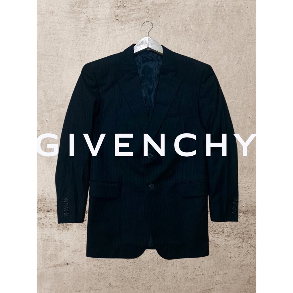 jas mewah bahan kain jatoh warna hitam pekat second preloved