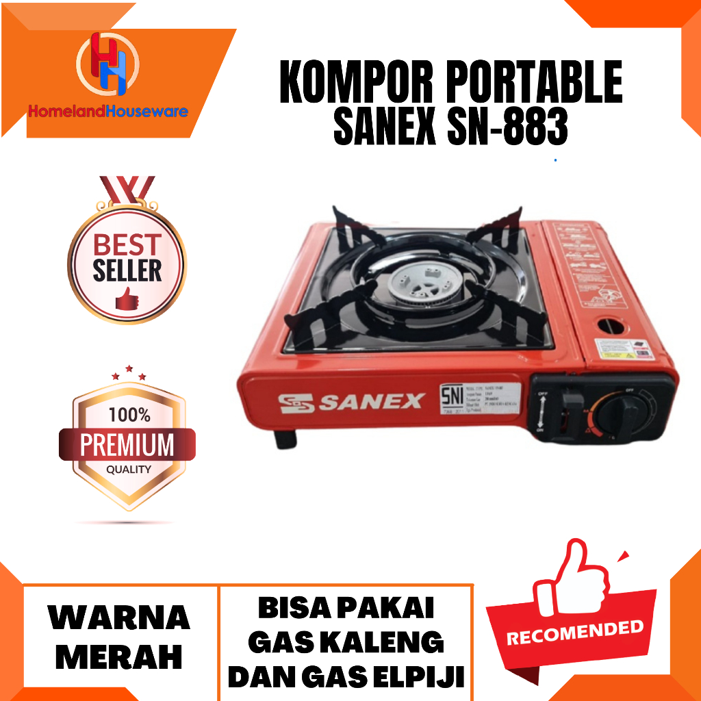 SIAP KIRIM-READY MADIUN/KOMPOR PORTABLE SANEX SN-883/KOMPOR KOPER SANEX/KOMPOR PORTABLE 1 TUNGKU SAN