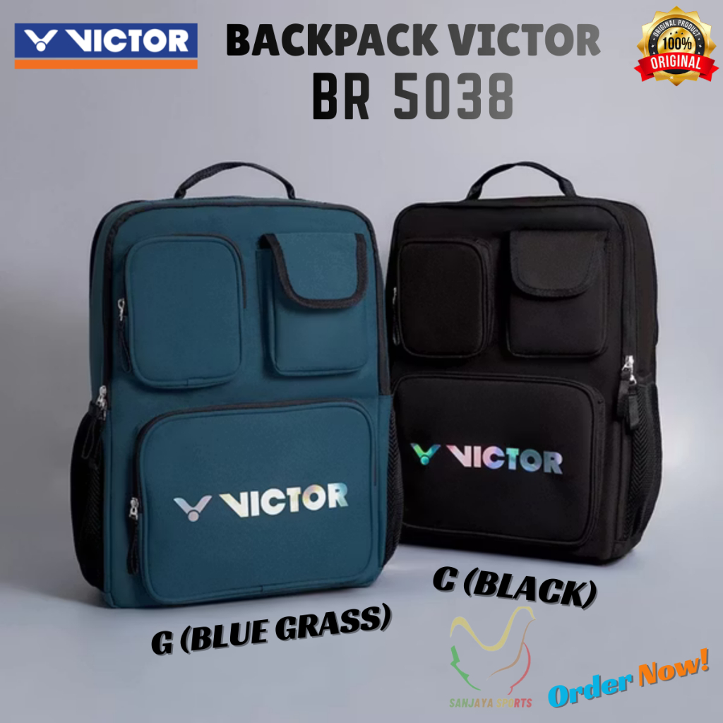 TAS/BACKPACK VICTOR BADMINTON BULUTANGKIS VICTOR BR 5038 BR5038 ORIGINAL