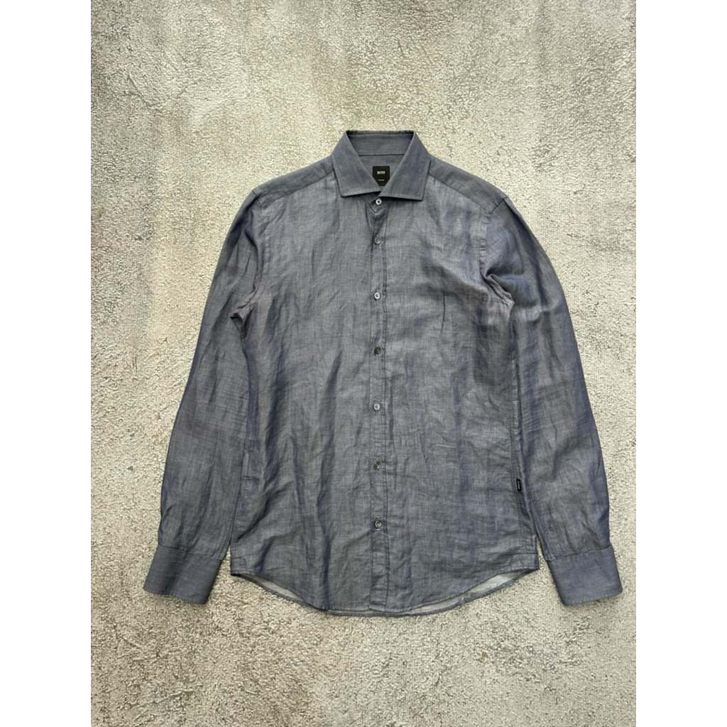 KEMEJA LINEN HUGO BOSS ORIGINAL