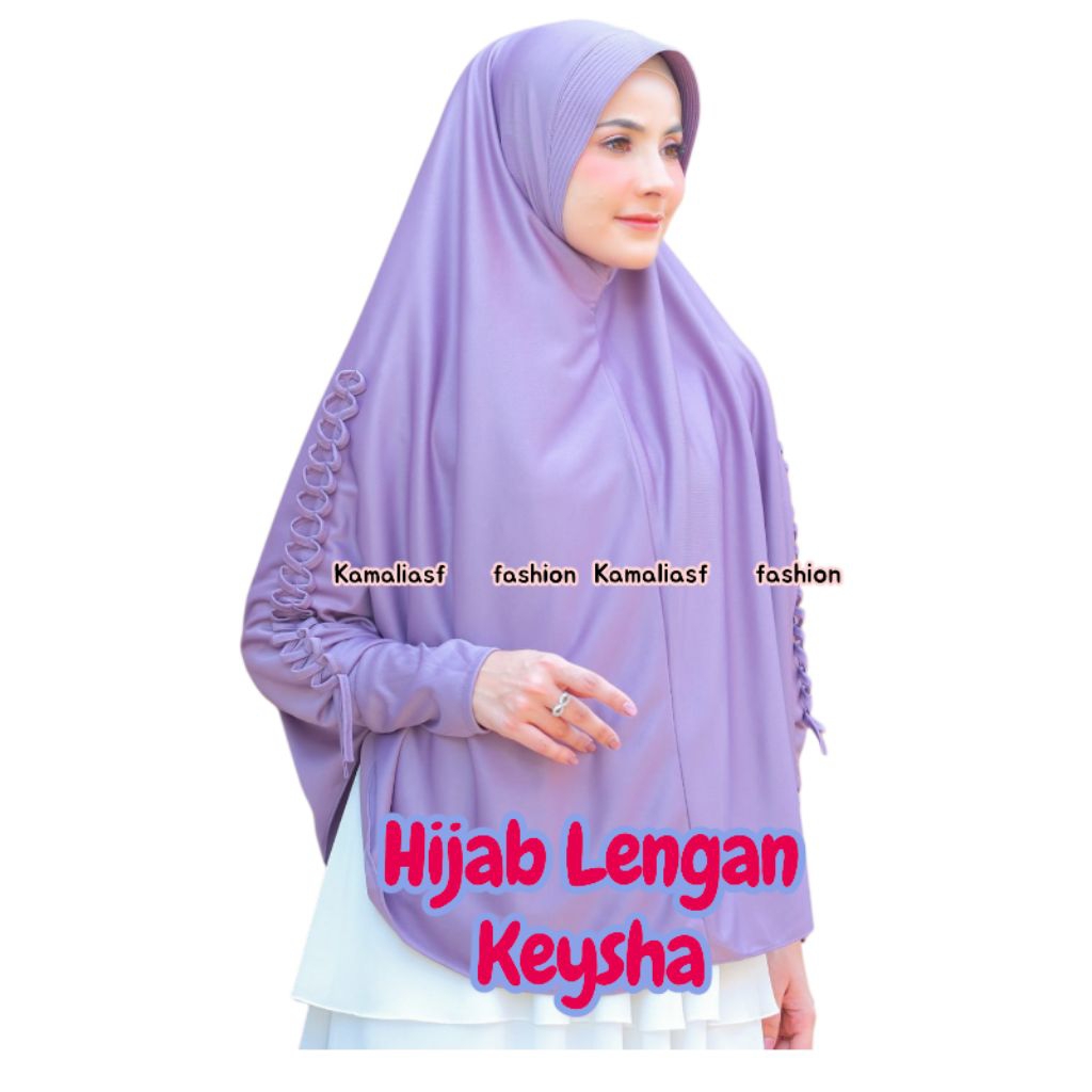 KERUDUNG TANGAN KEYSHA HIJAB INSTAN JUMBO JILBAB BERGO TERBARU