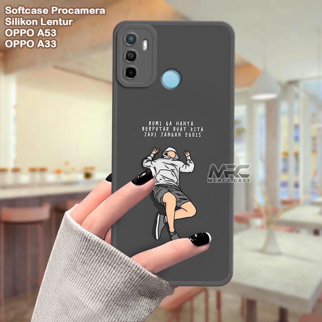 Case OPPO A53 - OPPO A33 - Casing Handphone - Karakter - Terbaru - Case - Silikon - Procamera - Soft