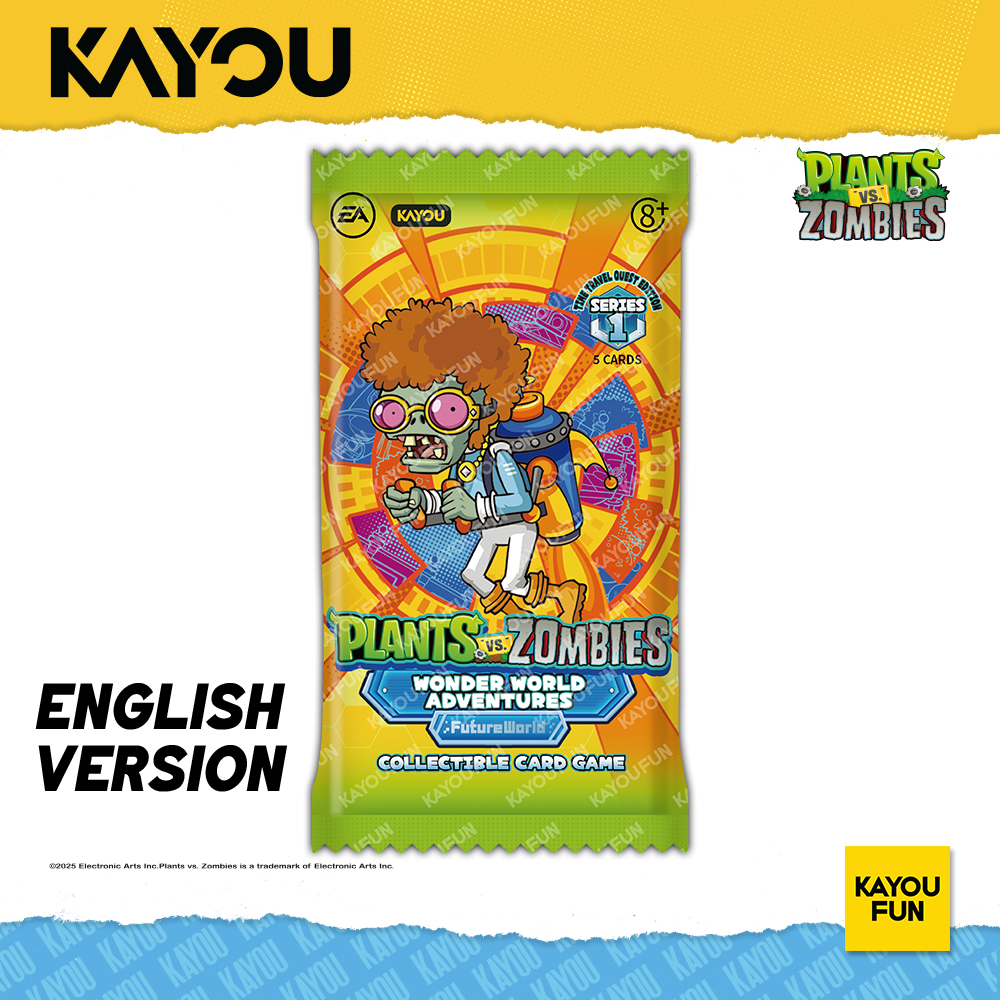 KAYOU FUN -  Kartu Kayou Plants vs Zombies Wonder World Adventures Time Travel Quest Ed SEA T2W1