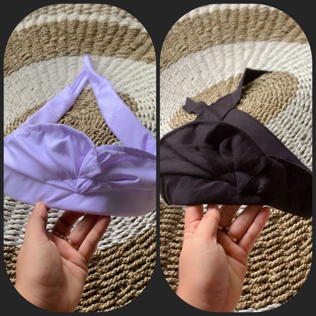 udeng setengah jadi hitam dan putih/ udeng tantasan Bali dan udeng katun polos setengah jadi