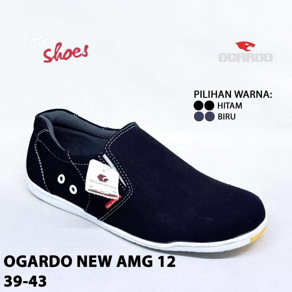 OGARDO NEW AMG 12 - SEPATU CASUAL SLOP PRIA DEWASA MERK OGARDO ORIGINAL