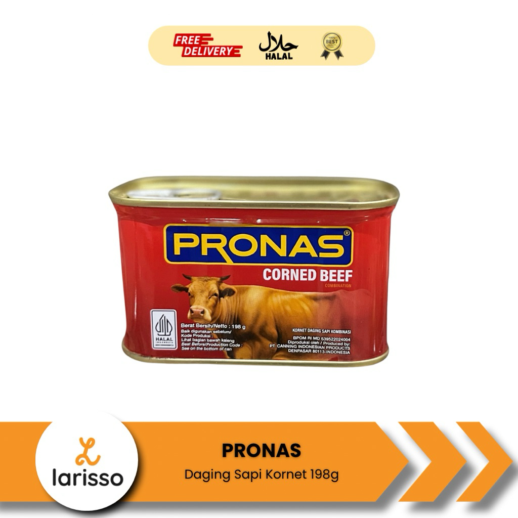 Pronas Kornet Sapi 198gr - Kornet Daging Sapi