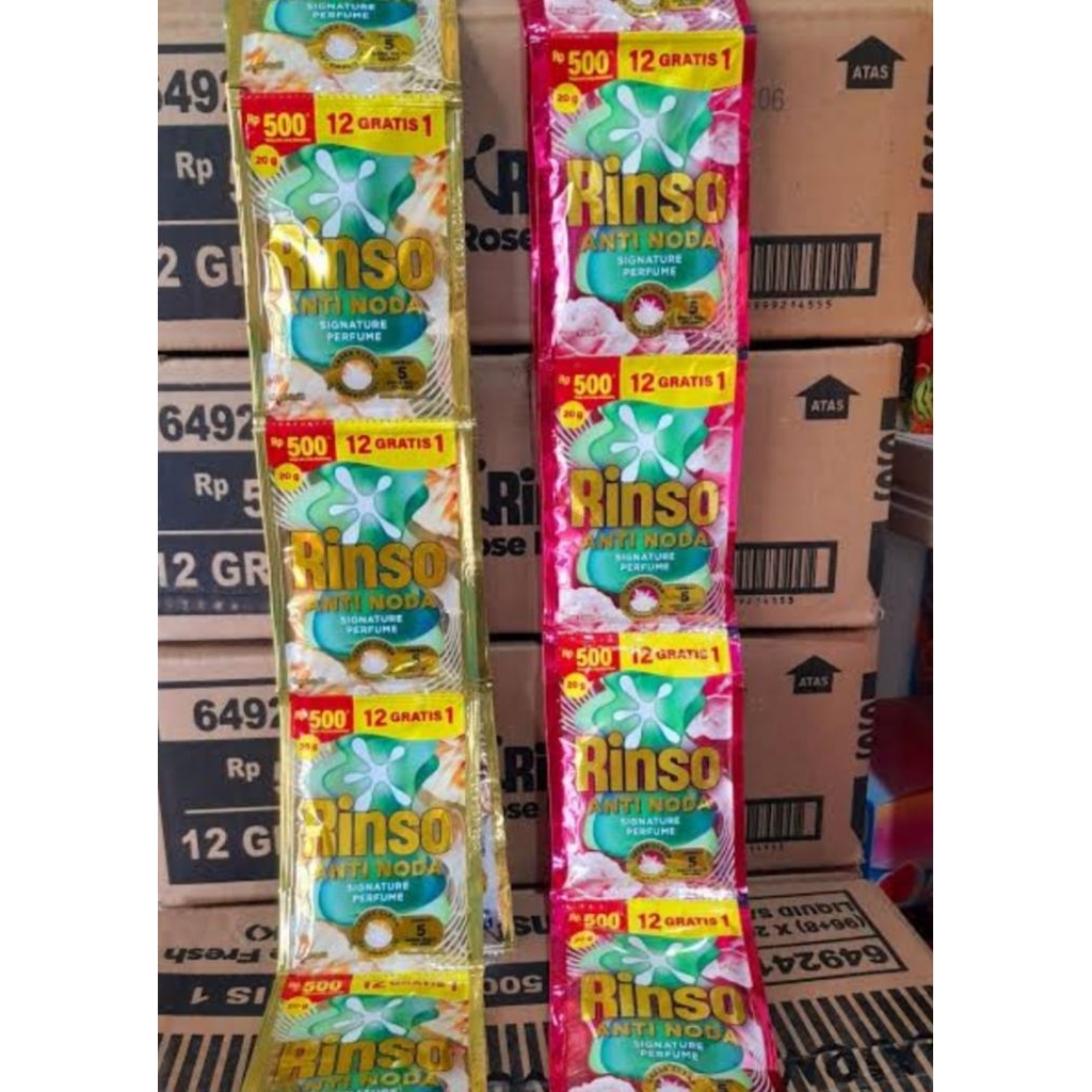 3 dus rinso cair 104 sachet rinso renceng 500
