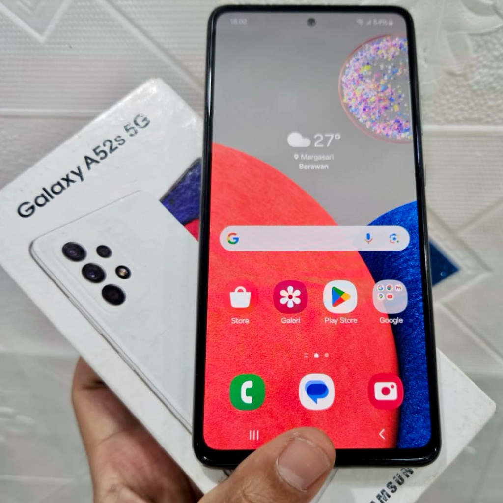 samsung a52s 5g ram 8 / 256 gb sein full ori snap 778