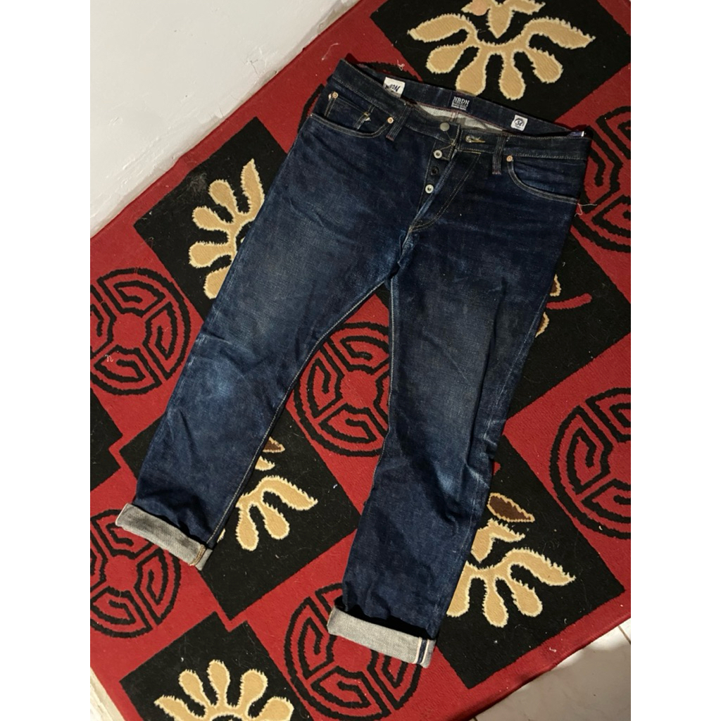 preloved denim nbdn ultimate leviathan hairy rough slub 23 oz