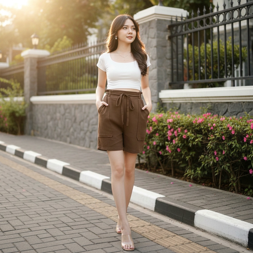 Pendek Hot Pants Celana Pendek Hot Pants Highwaist Korean Style