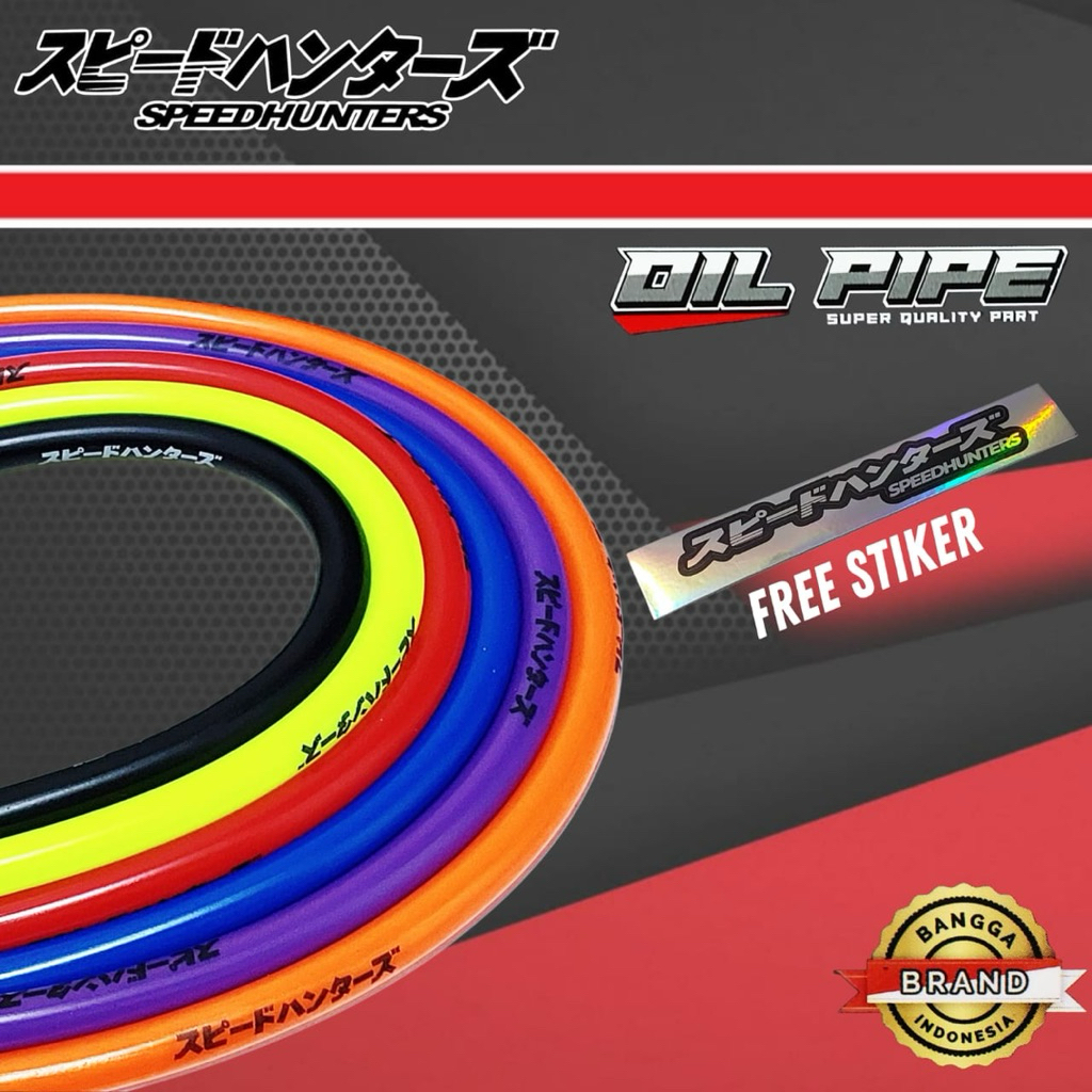 Selang bensin motor premium speedhunters 1 meter selang bensin tahan panas universal semua motor