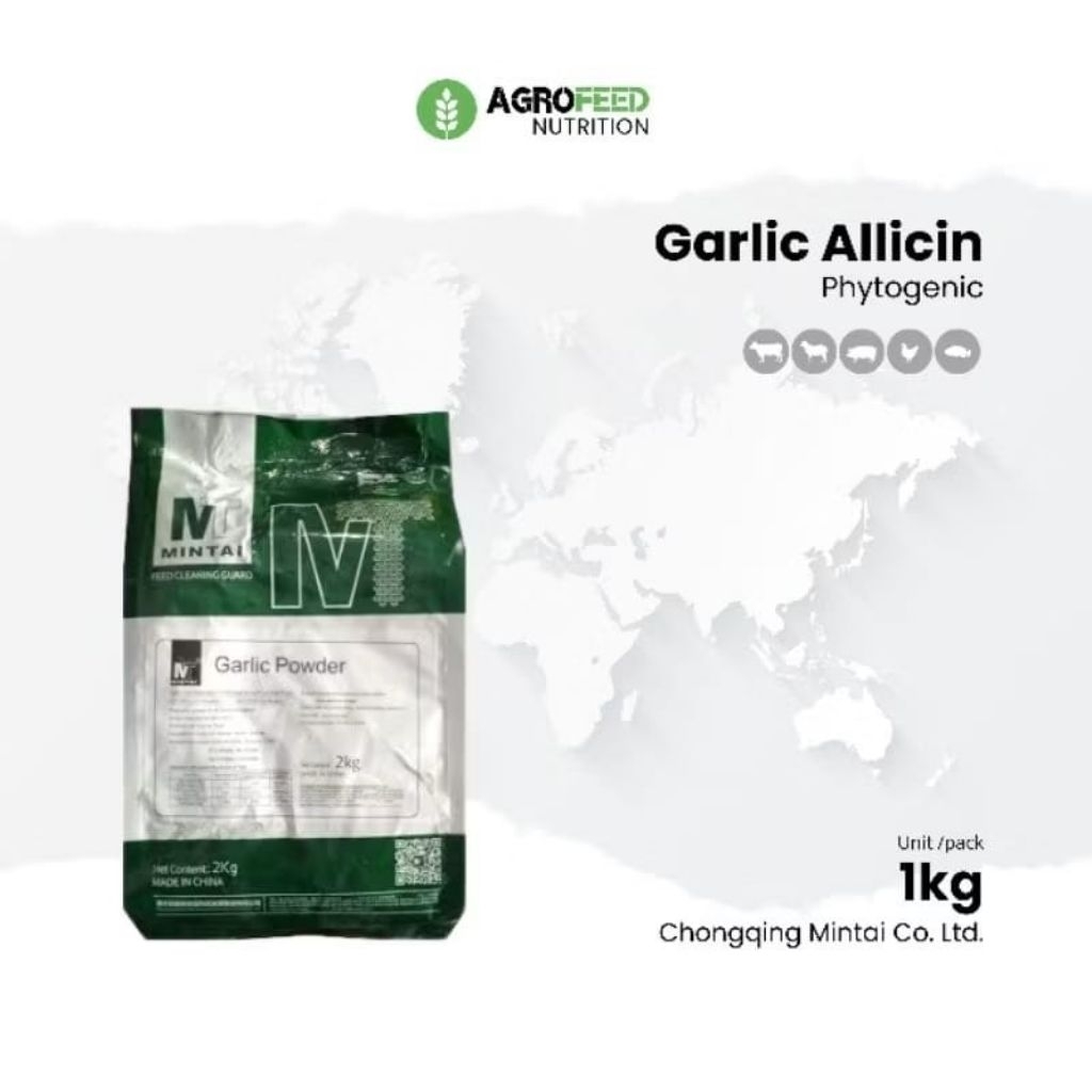 Garlic Powder Mintai/Ruinom/Weifang Feed Grade-Tepung Bawang Putih perasa untuk hewan ternak 1kg