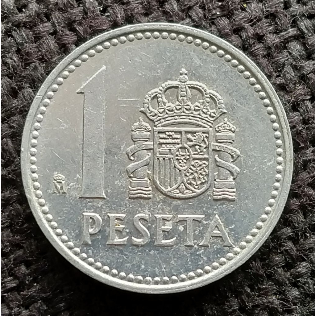 Koin Kuno Spanyol 1 Peseta 1983