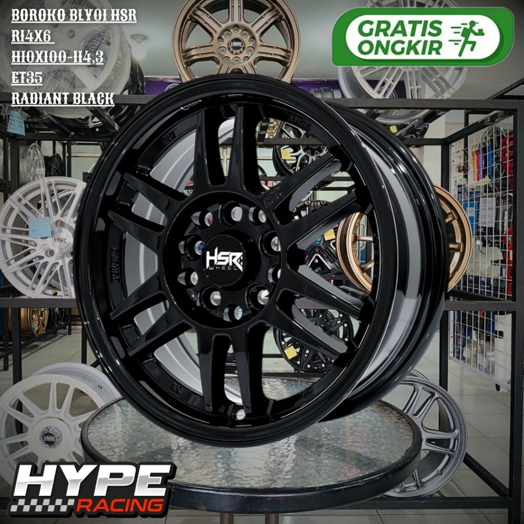 Velg Mobil L300 , GRANDMAX , CARRY TAYO , MEGA CARRY , NEW VELOZ HSR Boroko bly01 Ring 14 R14