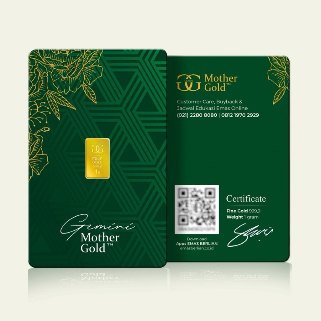 Emas Mini (Gemini mother gold) 1 gram