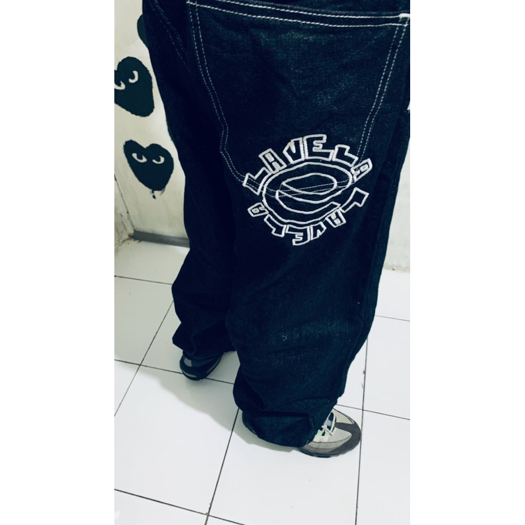esow lavela raw denim black
