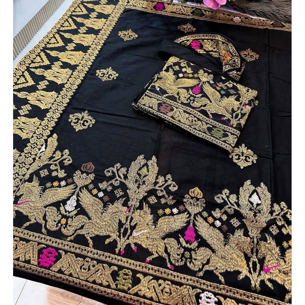 Set Songket Couple Bordir Premium Tumpal Pegasus // Set Couple Bordir Songket Bali kamen saput udeng