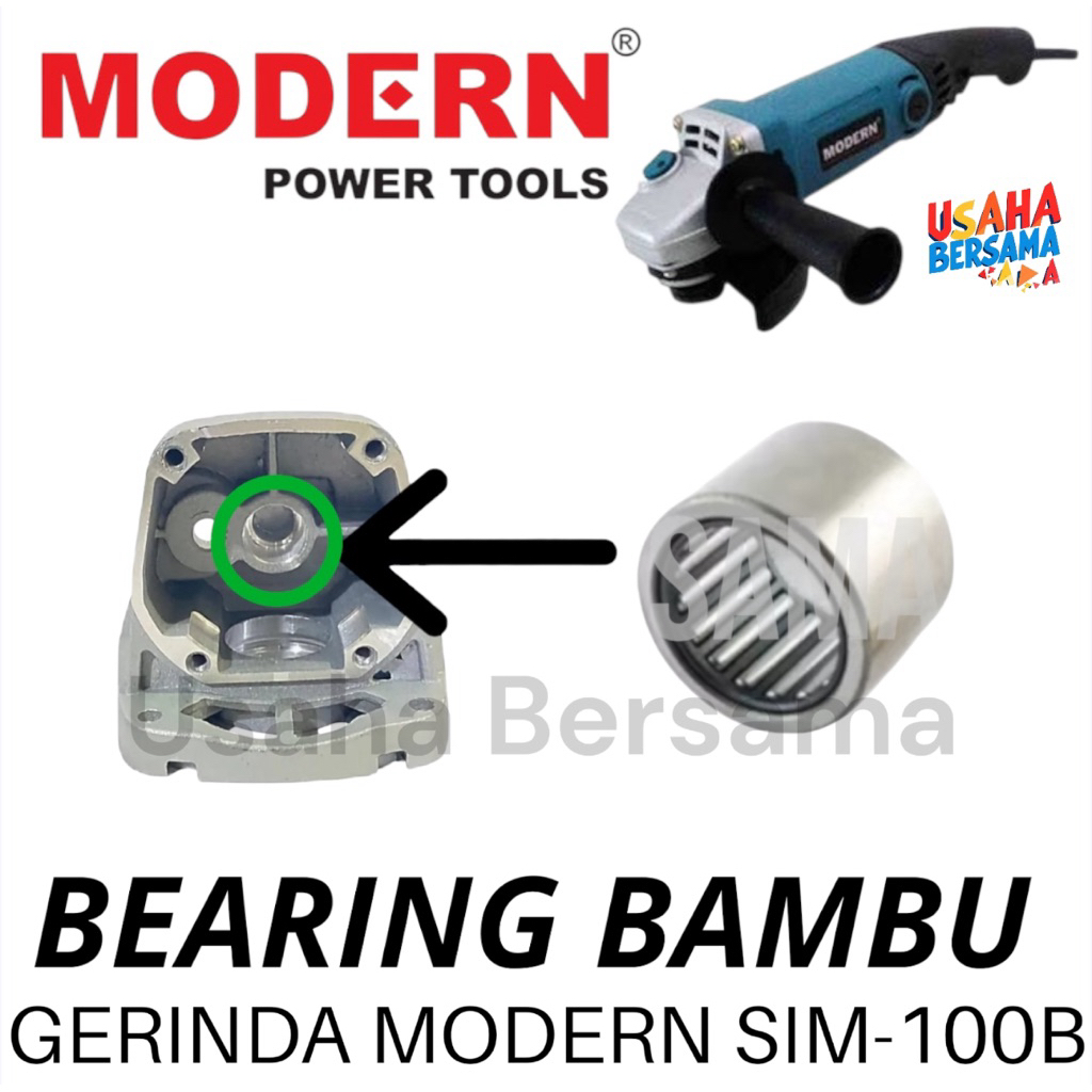Bearing Bambu Kepala Mesin Gerinda Tangan Modern SIM100B Laher Laker Lahar Bambu Gerinda SIM100 SIM 