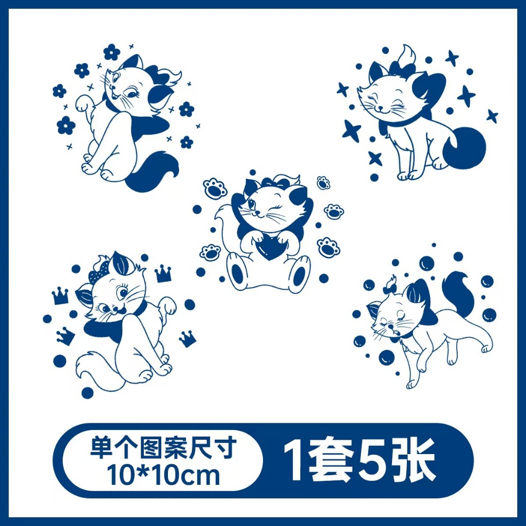 Herbal Set Kartun Lengan Tato Sticker