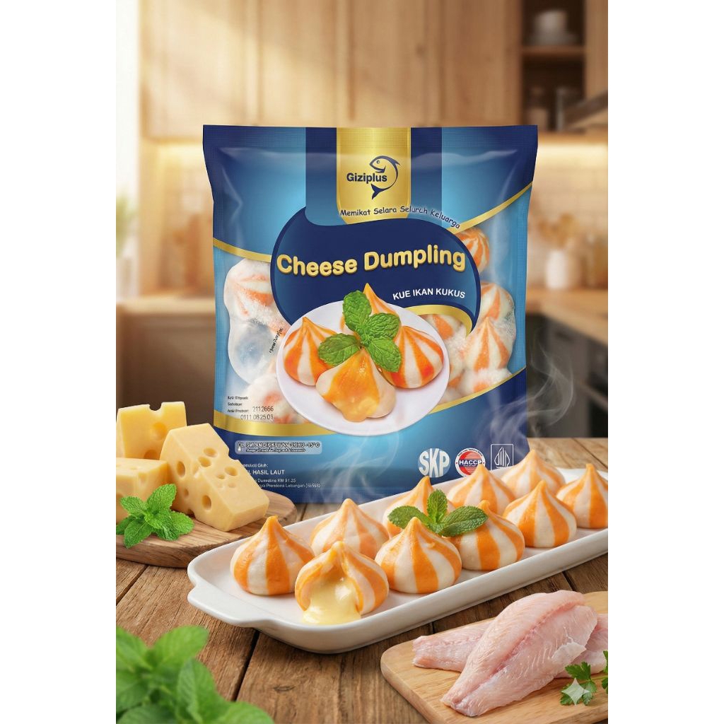 gizi plus dumpling cheese 500gr