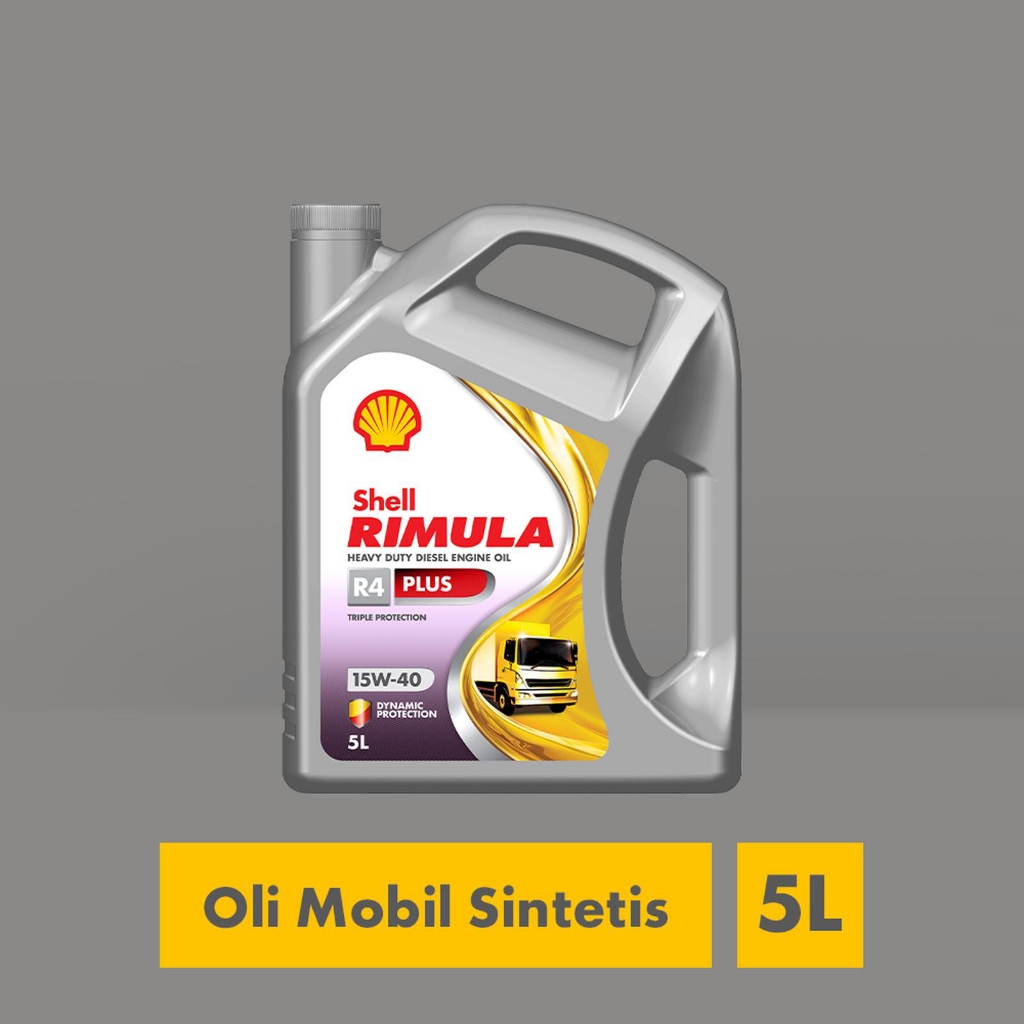Shell Rimula R4X / R4 Plus 15W-40 5L oli mesin diesel