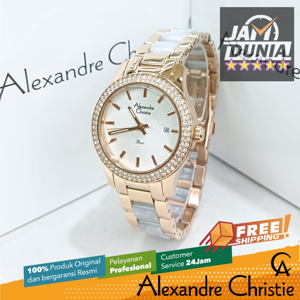 JAM TANGAN WANITA ALEXANDRE CHRISTIE PASSION ORIGINAL 2463 AC 2463 AC2463 ACF2463 JAM AC 2643 PASSIO