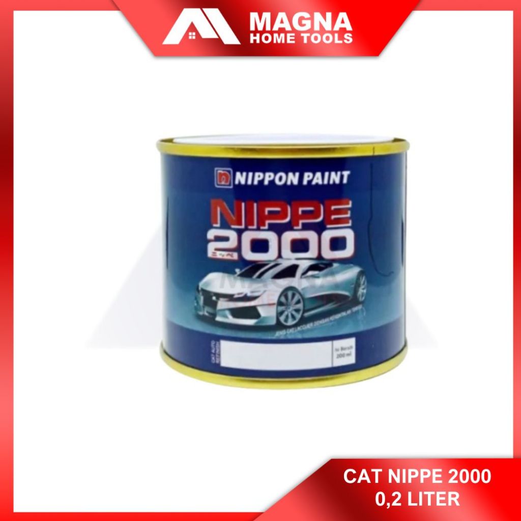 Cat Mobil/Motor Nippe 2000 0.2 Lt Putih/Hitam/Hitam Dop/Silver/Clear/Kuning/Biru [Ori]