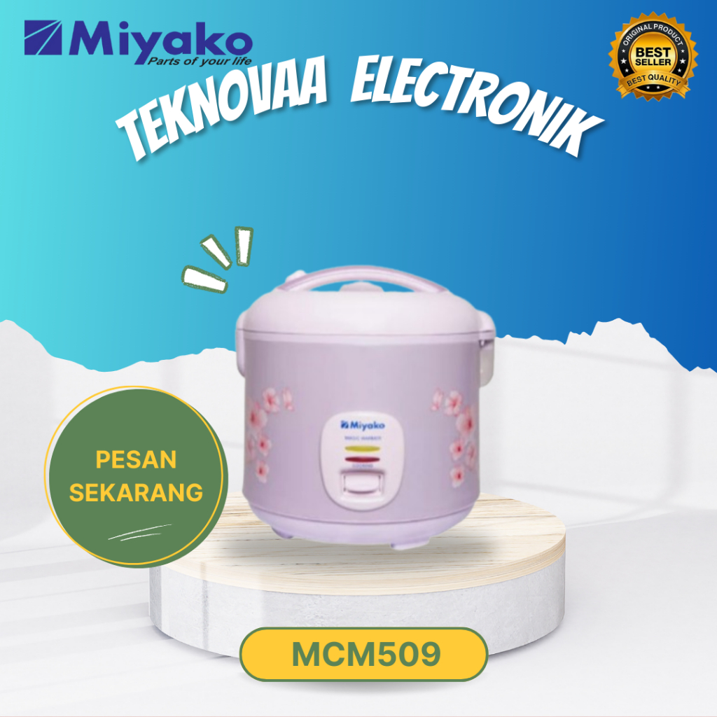 MIYAKO RICE COOKER MCM 509 MAGIC WARMER PLUS/MCM509/MCM-509/MCM 509/ORIGINAL MIYAKO/BERGARANSI RESMI