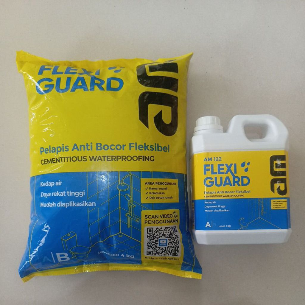 AM 122 Waterproofing Pelapis Anti Bocor Fleksibel 5kg dan 25kg