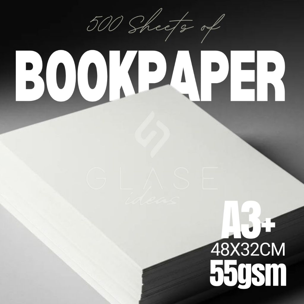 1 Rim Bookpaper 57 gsm A3 + 32x48cm kertas novel kertas quran kertas buku ngaji storaenso stora enso