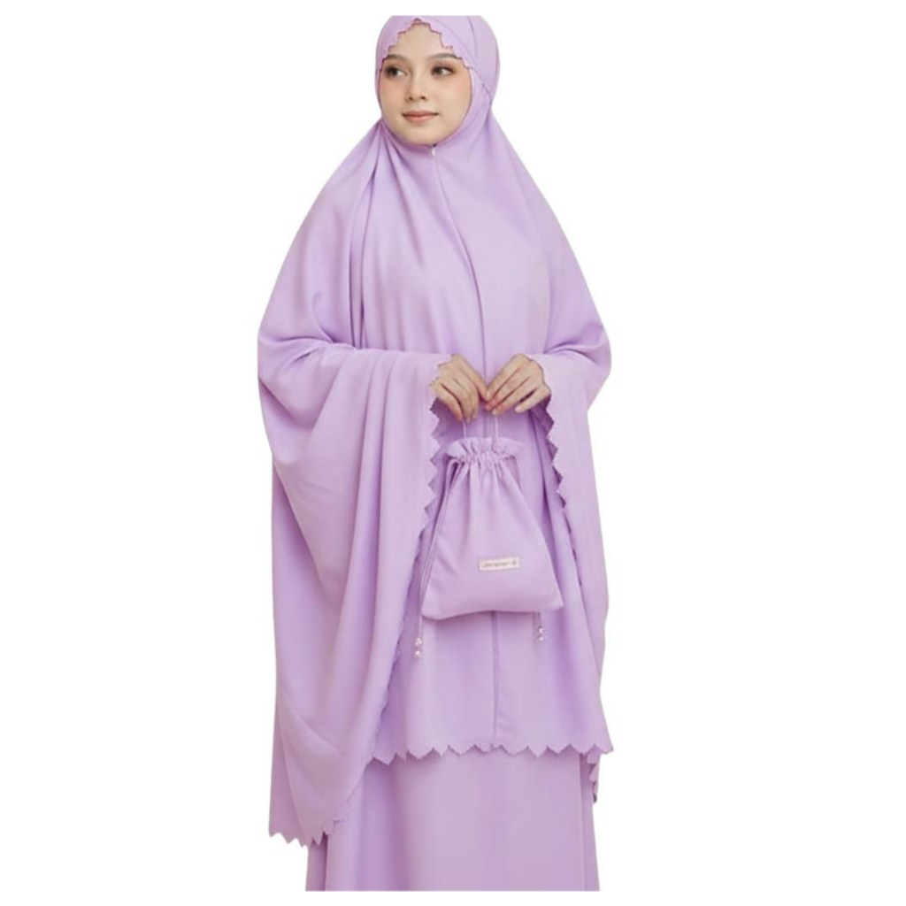 Mukena anak tanggung 2 in 1 Mukena anak tanggung katun polos Mukena anak tanggung traveling