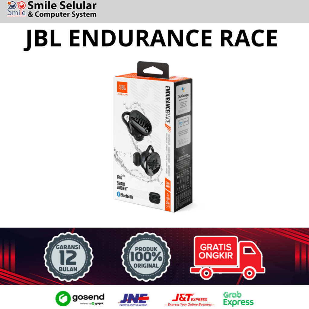 JBL ENDURANCE RACE TWS - PRODUK ORIGINAL
