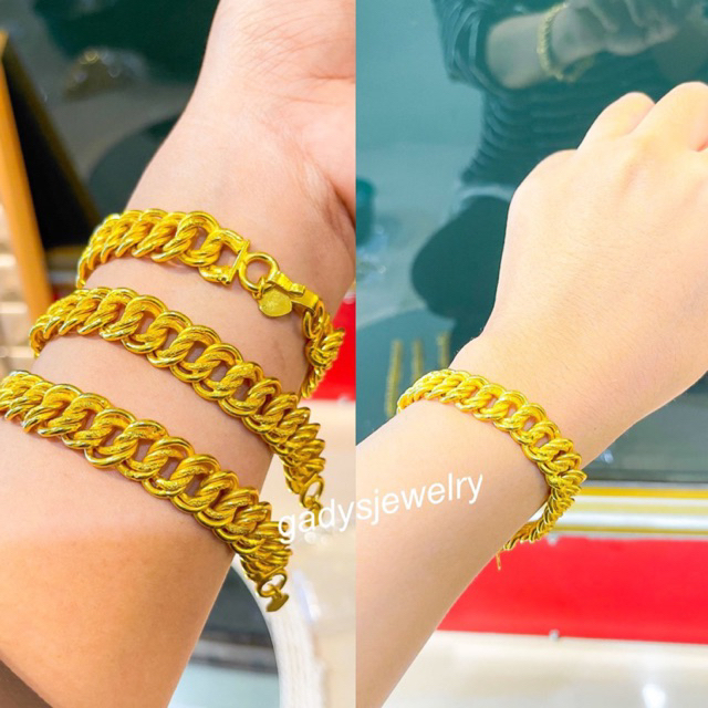Gelang Coco Besar viral Lapis Emas 24krt Crum Emas Muda 18gram gelang Cewek Replika Premium Gold