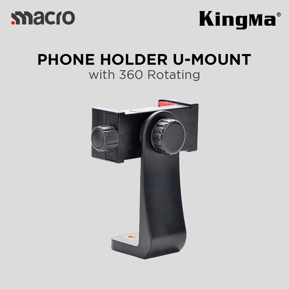 KINGMA Phone Holder U-Mount with 360 Rotating Mount